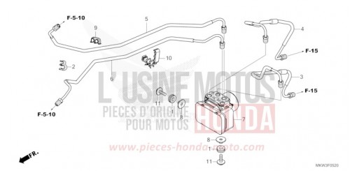 MODULATEUR ABS/TUYAU DE FREIN NC750XAP de 2023